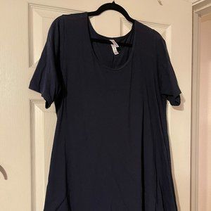 LuLaRoe Size XL Perfect Tee - Solid Navy